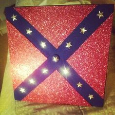 my graduation cap confederate flag and sparkles more graduation cap ...
