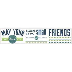 ... in. x 11.5 in. Room for Friends Quote Peel and Stick Wall Decals