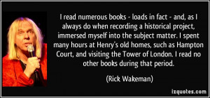 More Rick Wakeman Quotes