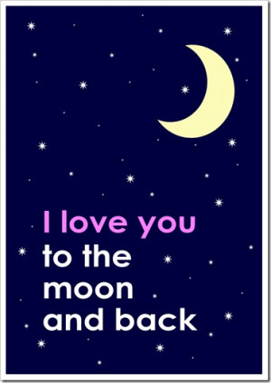 Just Because (18) - I love you to the moon and back - Sprik Space
