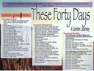 Guide for a fruitful lenten season