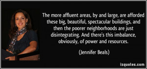 ... disintegrating. And there's this imbalance, obviously, of power and