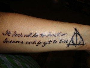Dumbledore Quote Tattoo Sketch Peg It Board Picture