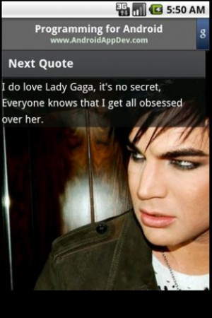 View bigger - Adam Lambert Quotes for Android screenshot