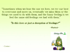 Deception Quotes Love or deception of feelings?