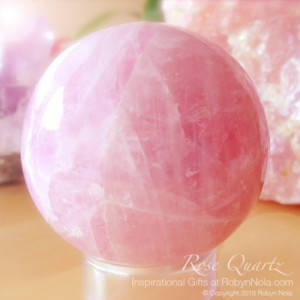 Rose Quartz Sphere: Inspiring Gem and Mineral Gifts | Robyn Nola ...
