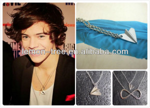 one direction,paper airplane necklace,airplane necklace