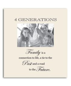 Look at this #zulilyfind! Oyster '4 Generations' Family Frame by Havoc ...