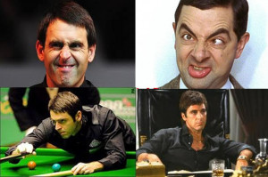 Ronnie O sullivan and Mr Bean,,and then again,,Al Pacino!