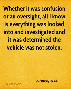 Whether it was confusion or an oversight, all I know is everything was ...