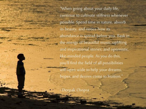 Deepak Chopra on stillness...