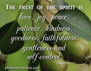 Fruit Of The Spirit Bible Verse