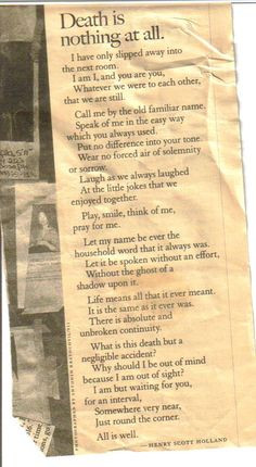 Nothing is past; nothing is lost. One brief moment and all will be as ...