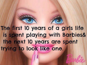 barbie, barbie quote, beauty, life, play, quote, text