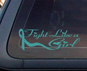 ovarian cancer awareness ribbons | Teal Ribbon Fight Like A Girl ...