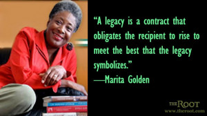 Quote of the Day: Marita Golden on Legacy