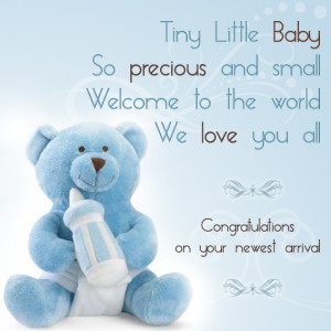 How wonderful to have a new little someone to love! Congratulations to ...