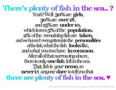 Plenty Of Fish In The Sea Quotes Tumblr ~ So true! on Pinterest | 55 ...