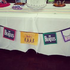 Beatles inspired bunting created by my sister More