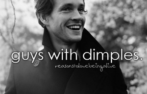 guys with dimples