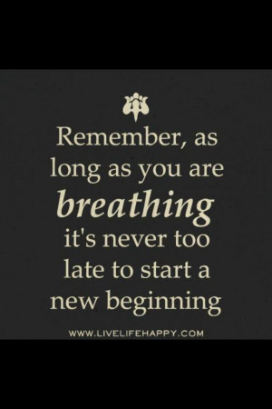 ... new chance, new beginnings, renewed hope every morning when we wake