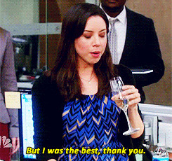 ... april ludgate ben wyatt adam scott t kathryn hahn Jennifer Barkley