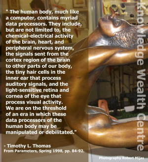 Quote: The human body