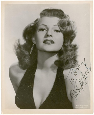 Rita Hayworth. LOVE the hair!