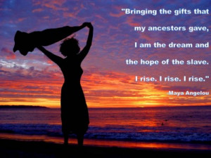 Post image for QUOTE & POSTER: Bringing the gifts that my ancestors ...