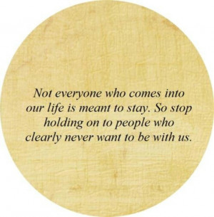 Stop holding on...