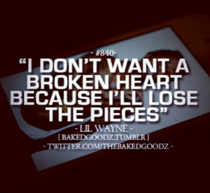Lil Wayne. Broken heart. Pieces