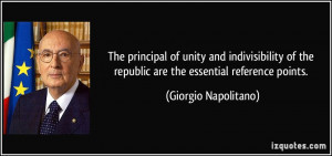 The principal of unity and indivisibility of the republic are the ...
