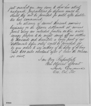 John Evans, Letter to Edwin M. Stanton, December 14, 1863: Page 1 ...