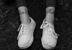 amazing, b&w, cute, quote, tattoo