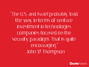 The U.S. and Israel probably lead the way in terms of venture ...