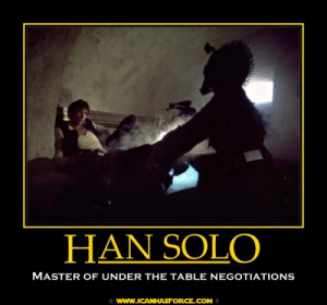 Star Wars Han Solo Motivational Negotiations