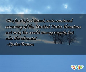 The fossil-fuel based, auto-centered economy of the United States ...