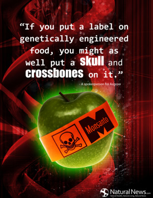 If you put a label on genetically engineered food, you might as well ...
