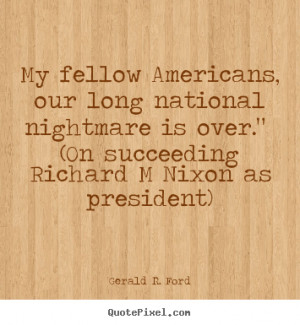 gerald r ford success quote art customize your own quote image