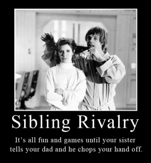 Star Wars Sibling Rivalry by brainhiccup.deviantart.com on @deviantART
