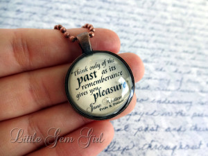 ... Jewelry or Keychain Glass Antique Copper Pendant - Funny Book Quotes