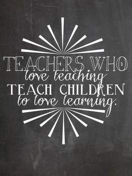 TEACHING AND LEARNING CHALKBOARD QUOTES - TeachersPayTeachers.com