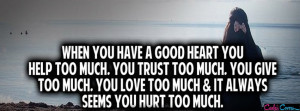 Hurt Too Much Facebook Cover
