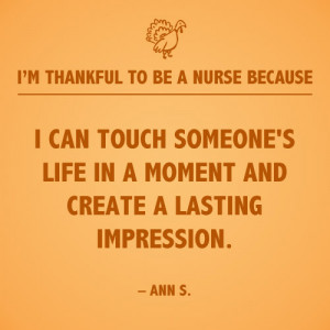 can touch someone's life in a moment and create a lasting impression ...