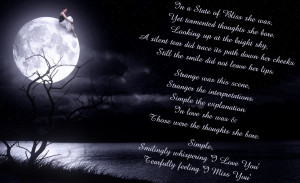 Moon Love Poems I downloaded the picture from