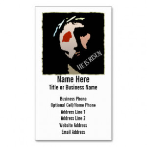 Religious Jesus Christ Bible Verse Quote Business Card