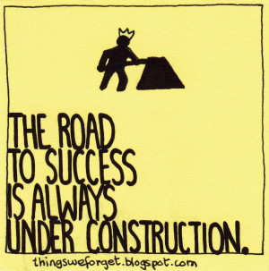 1143: The road to success is always under construction.