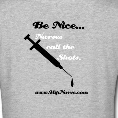 Gray Be Nice to Nurses Women's T-Shirts