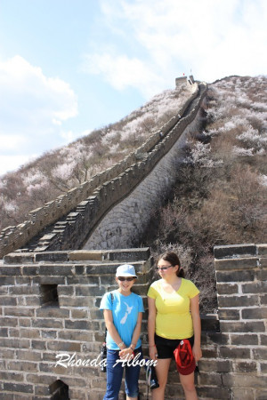 Steep Steps on the Mutianyu Section of the Great Wall of China