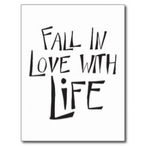 Love Life Motivational Attitude Blank Postcard